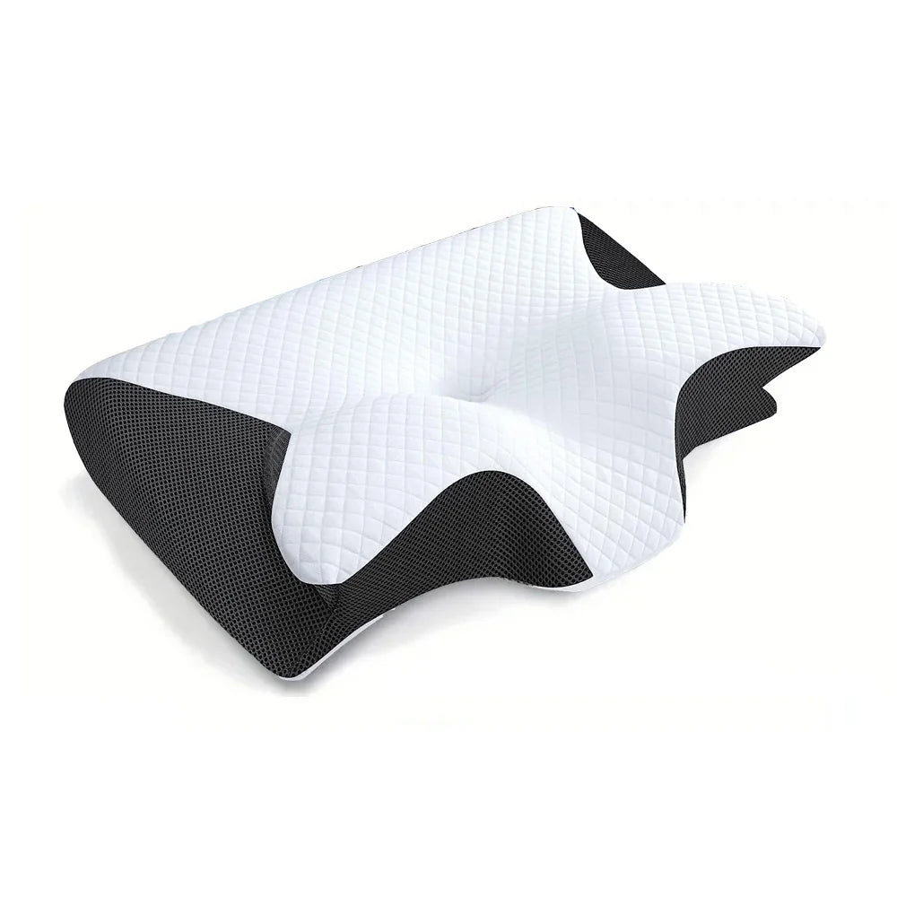 **"NeckEase 2-in-1 Ergonomic Memory Foam Pillow"**