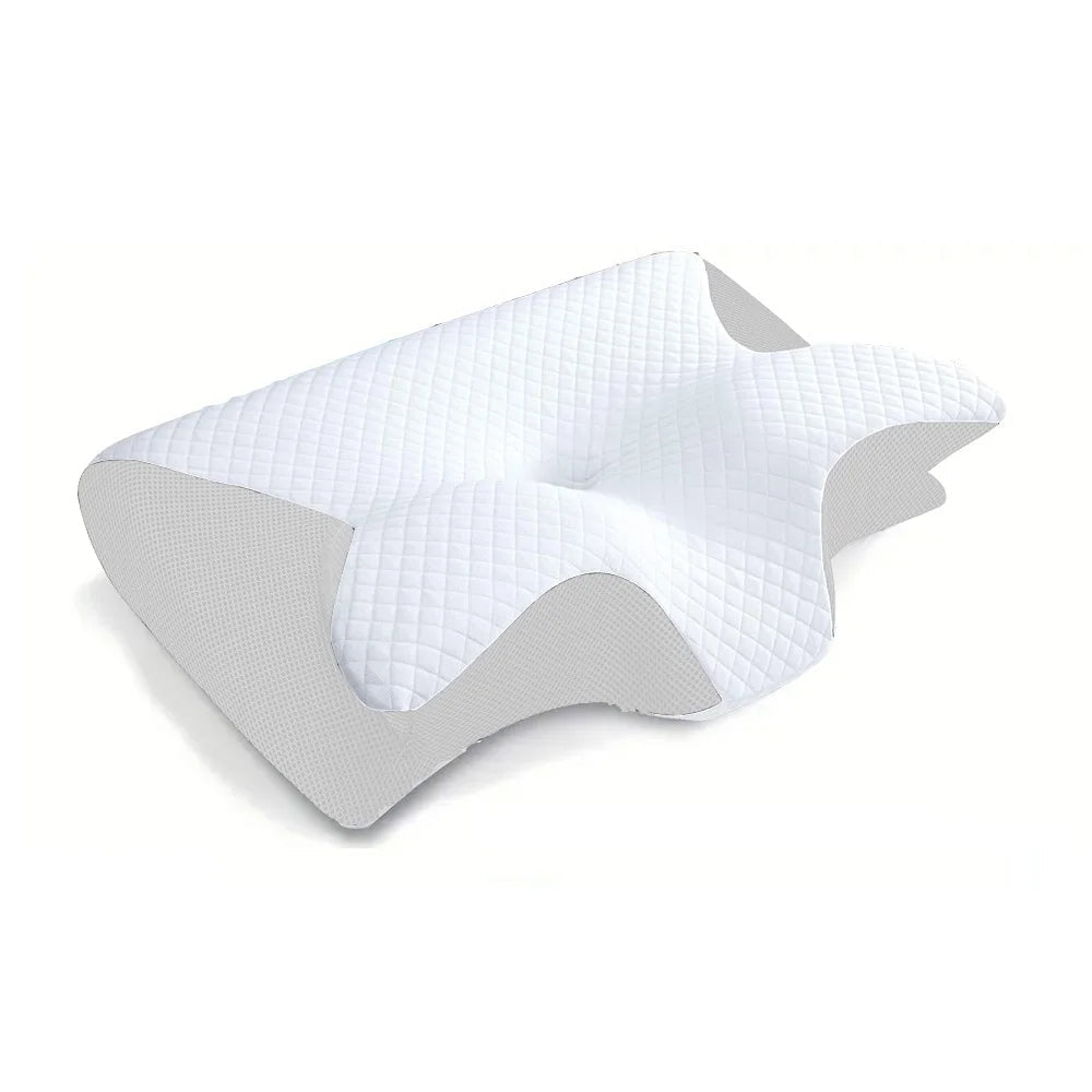 **"NeckEase 2-in-1 Ergonomic Memory Foam Pillow"**