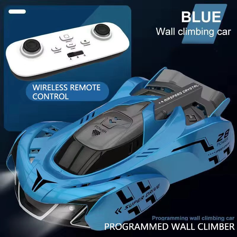 RC Car Stunt Infrared Laser Tracking Wall Ceiling Climbing Vehicle Toys for Children Remote Control Cars Follow Light Gifts Boys