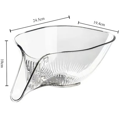 Multifunctional Washing Drain Baskets Household Vegetable Basin Kitchen Washing Fruit Plate Cleaning Bowl Kitchen Accessories