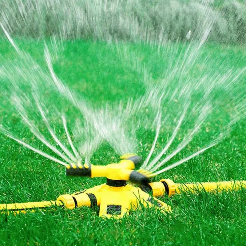 1/2Pcs Yellow Sprinkler Head with 360 Degree Automatic Rotation Irrigation Nozzle Garden Lawn Plant Automatic Watering Tool