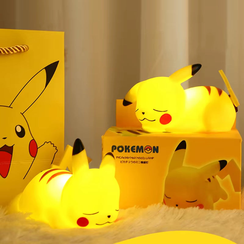 Pokemon Pikachu Night Light Glowing Children Toy Pokemon Pikachu Cute Bedside Lamp Children'S Birthday Christmas Present
