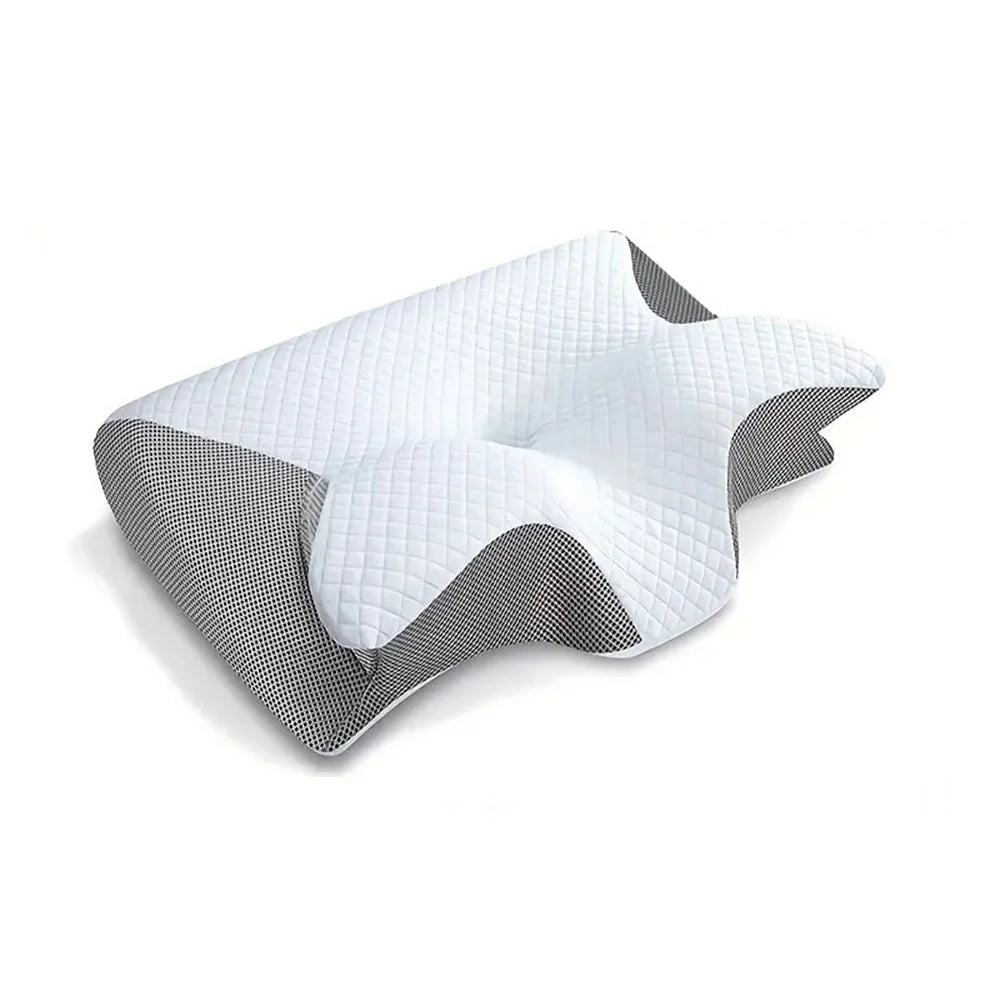 **"NeckEase 2-in-1 Ergonomic Memory Foam Pillow"**