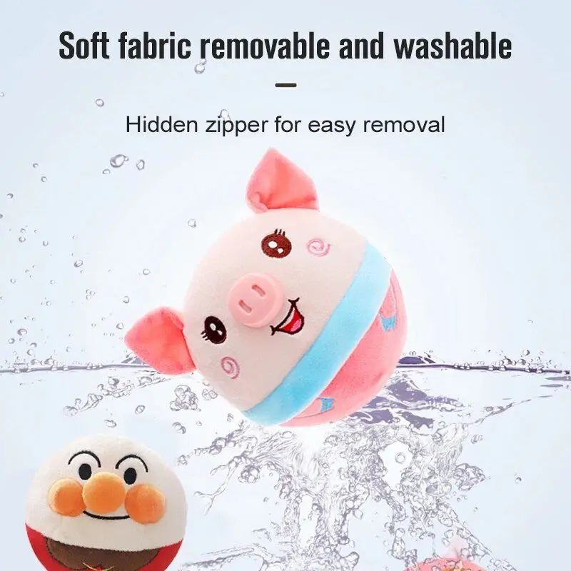 Smart Electric Bouncing Pet Toy – Interactive Plush Ball with Sounds & Motion for Dogs & Cats – USB Rechargeable & Washable Cover