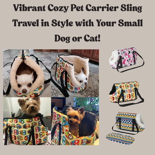🐾Colorful Soft Pet Shoulder Bag – Portable Carrier for Small Dogs & Cats | Travel Sling for Chihuahua, Puppy & Kitten
