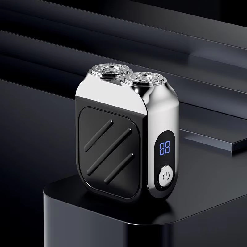 R-21 Electric Razor IPX7 Waterproof Shaving Ultra-Clean Dual-Head Magnetic Portable Digital Display Electric Beard Knife
