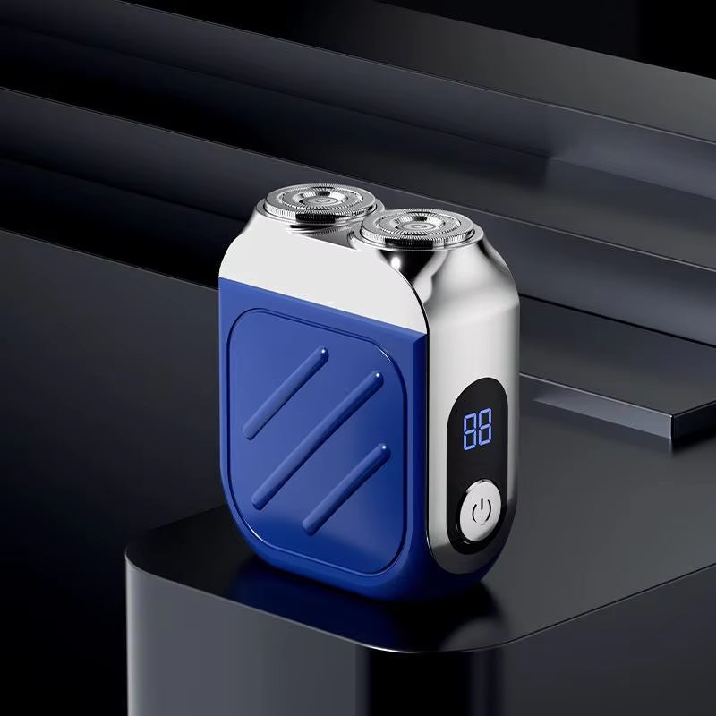 R-21 Electric Razor IPX7 Waterproof Shaving Ultra-Clean Dual-Head Magnetic Portable Digital Display Electric Beard Knife