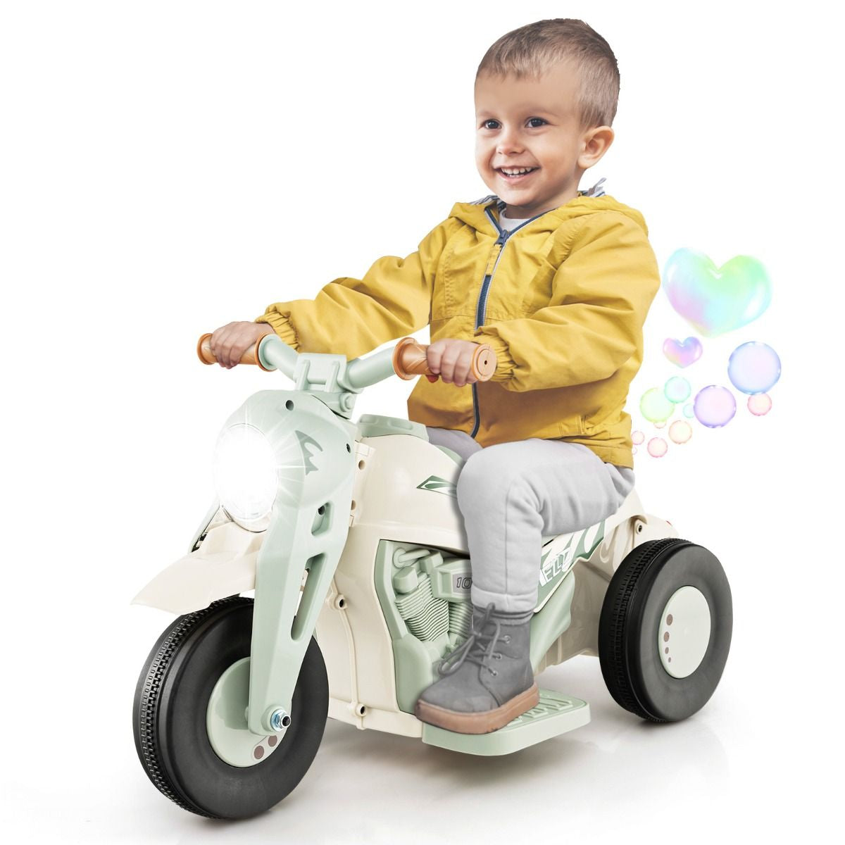 6V Electric Kid Ride on Motorcycle with Bubble Maker