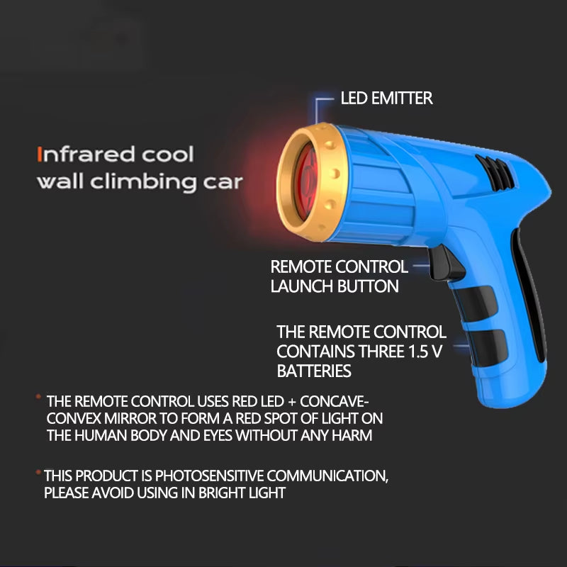 RC Car Stunt Infrared Laser Tracking Wall Ceiling Climbing Vehicle Toys for Children Remote Control Cars Follow Light Gifts Boys