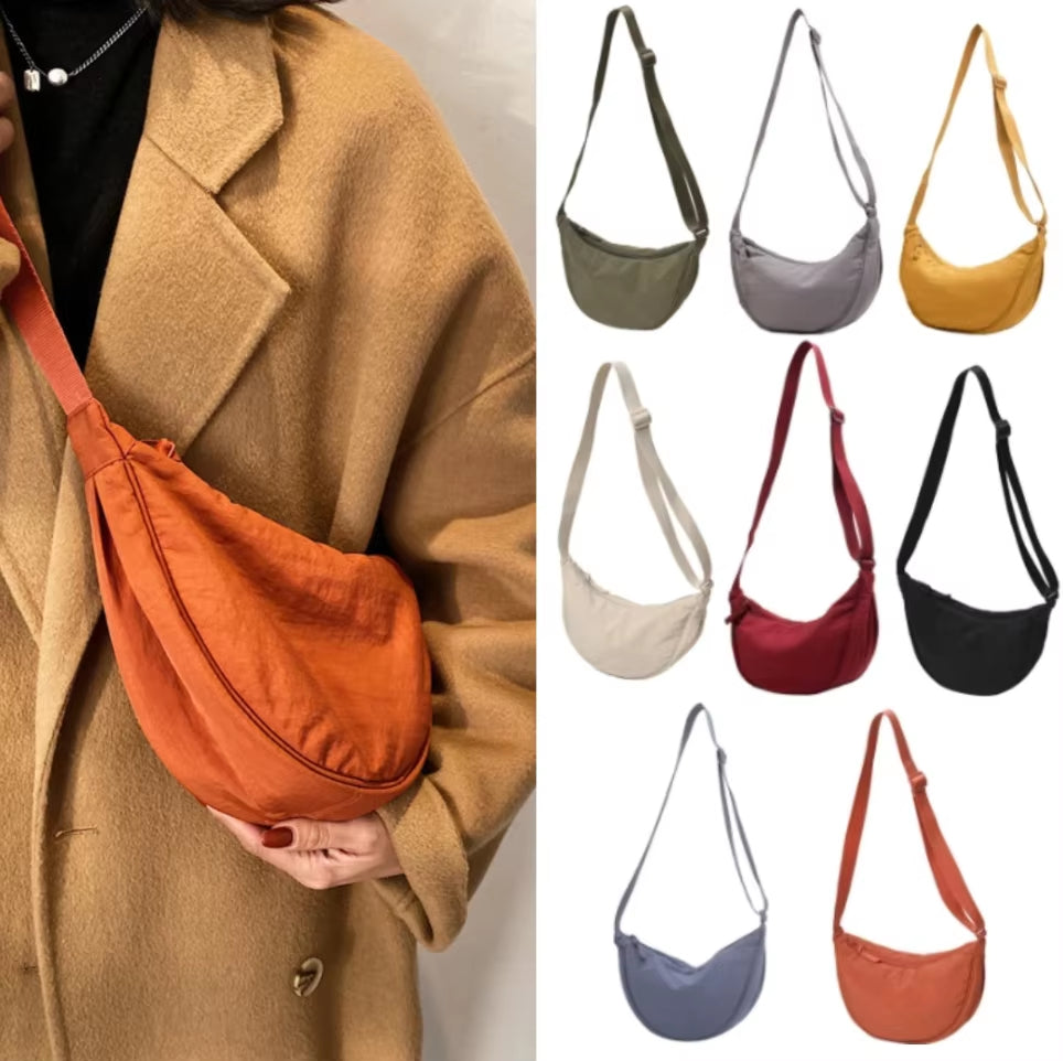 Casual Nylon Hobos Crossbody Bag for Women Designer Shoulder Bags Large Capacity Tote Lady Travel Shopper Bag Female Purses 2025