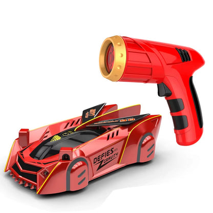 RC Car Stunt Infrared Laser Tracking Wall Ceiling Climbing Vehicle Toys for Children Remote Control Cars Follow Light Gifts Boys