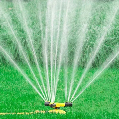 1/2Pcs Yellow Sprinkler Head with 360 Degree Automatic Rotation Irrigation Nozzle Garden Lawn Plant Automatic Watering Tool