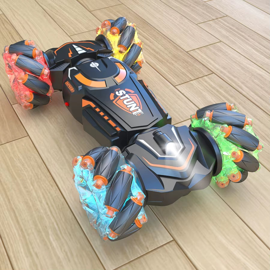 4WD RC Stunt Car Rotation Drift 2.4G Wireless Remote Control Car Children'S and Boys Sound and Light Toy Car