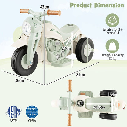 6V Electric Kid Ride on Motorcycle with Bubble Maker